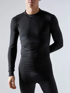 T-Skjorter & Singleter|Ull- & Superundertøy>Craft Sportswear Active Intensity CN LS M Black-Asphalt