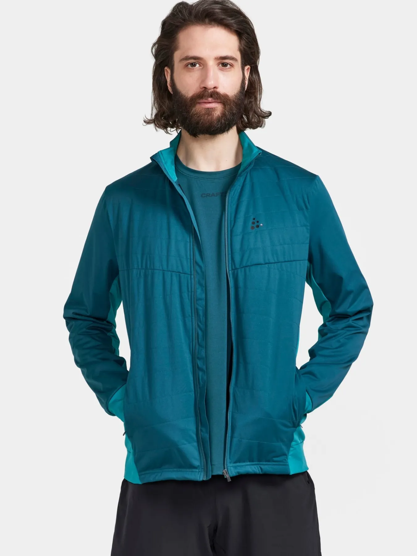 Jakker & Vester|Trening>Craft Sportswear ADV Charge Warm Jacket M Opal-Deep Lake