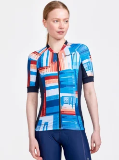 Sykling>Craft Sportswear Adv Endur Graphic Jersey W Blaze-Multi