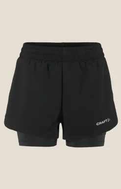 Shorts & Skjørt|Løping>Craft Sportswear ADV Essence 2-In-1 Shorts 2 W Black