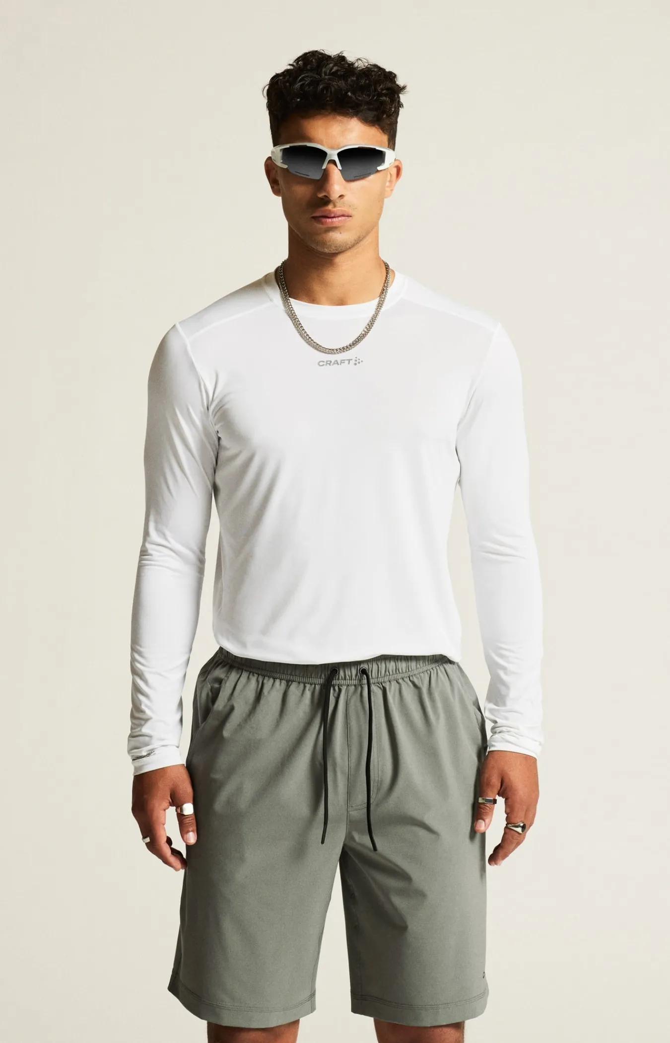 T-Skjorter & Singleter|Løping>Craft Sportswear ADV Essence Ls Tee 2 M White