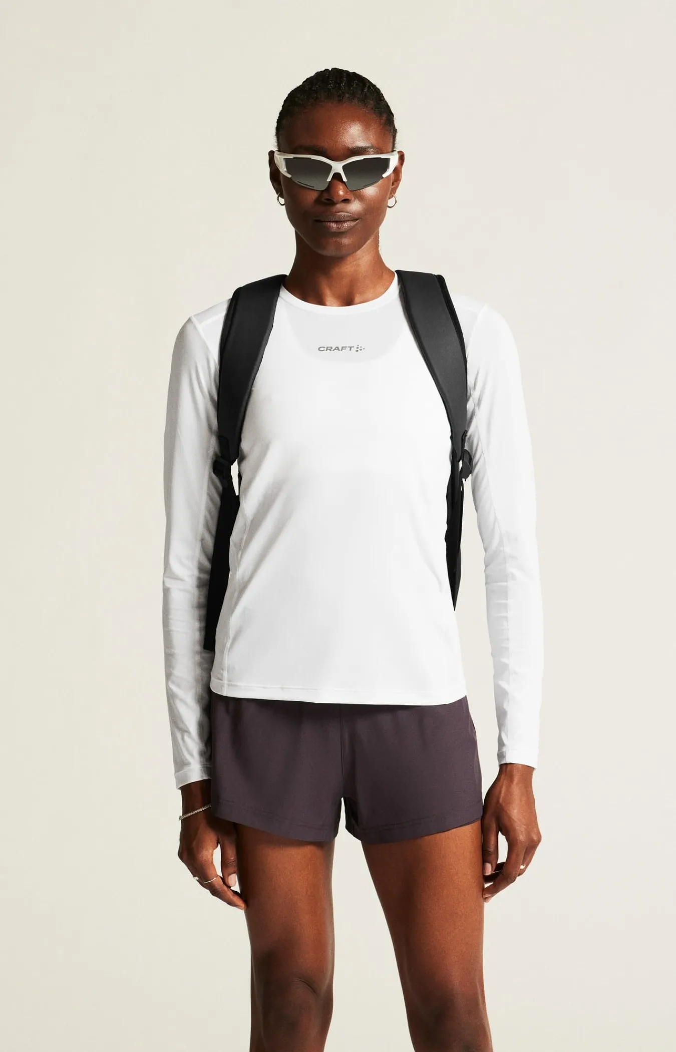 Gensere|Løping>Craft Sportswear ADV Essence Ls Tee 2 W White