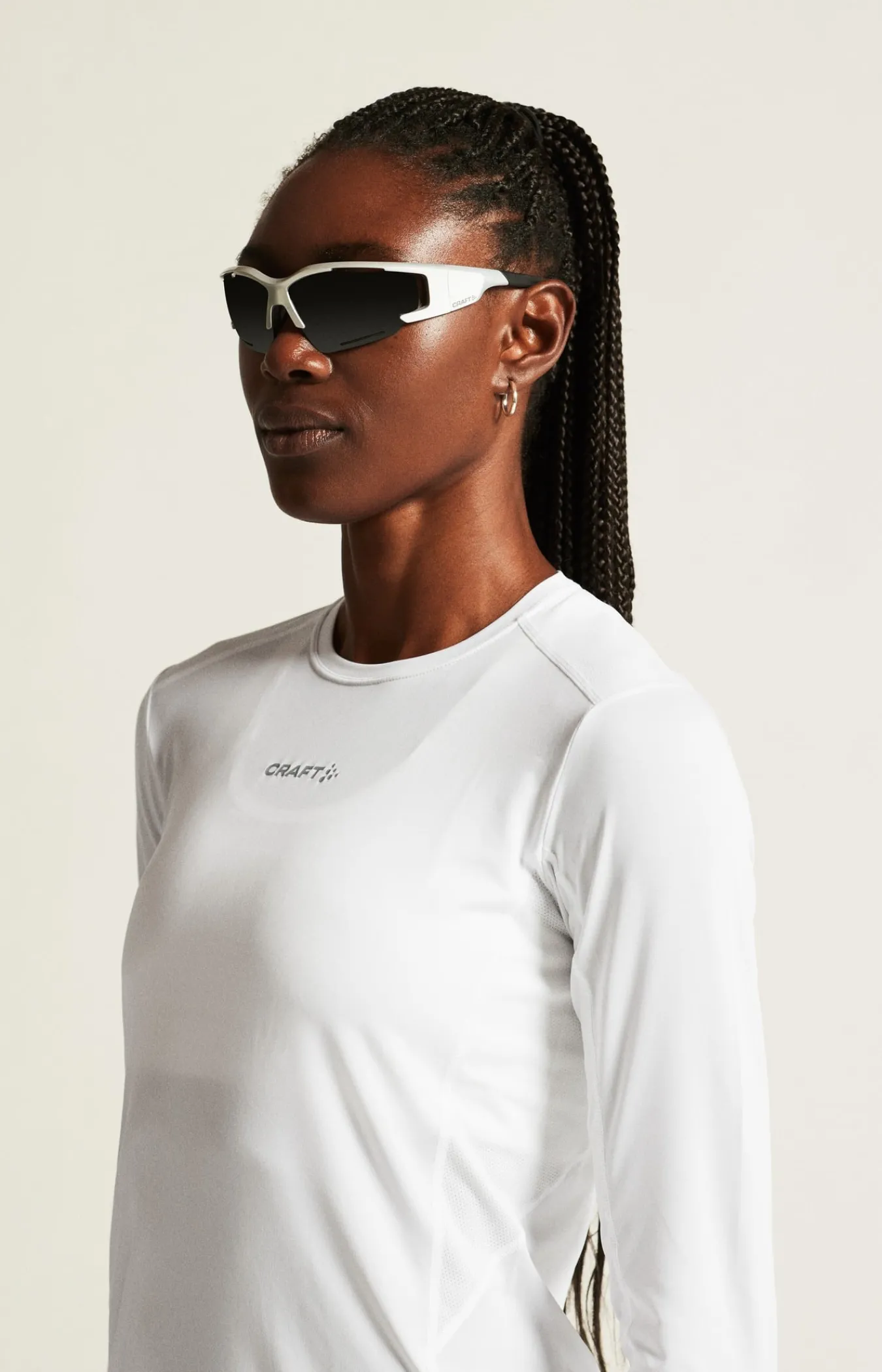 Gensere|Løping>Craft Sportswear ADV Essence Ls Tee 2 W White