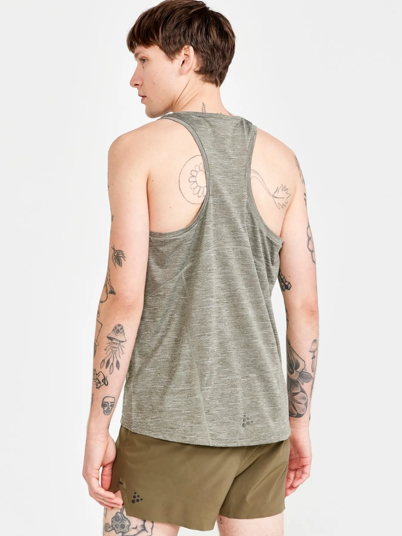 T-Skjorter & Singleter|Trening>Craft Sportswear ADV Essence Melange Singlet M Woods-Melange