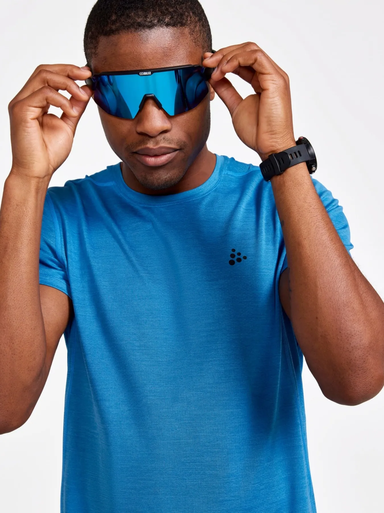 T-Skjorter & Singleter|Trening>Craft Sportswear ADV Essence Melange SS Tee M Fluid-Melange