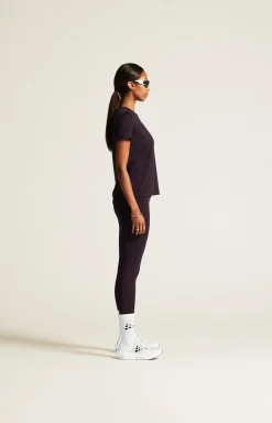 T-Skjorter & Singleter|Løping>Craft Sportswear ADV Essence Ss Tee 2 W Dk Plum