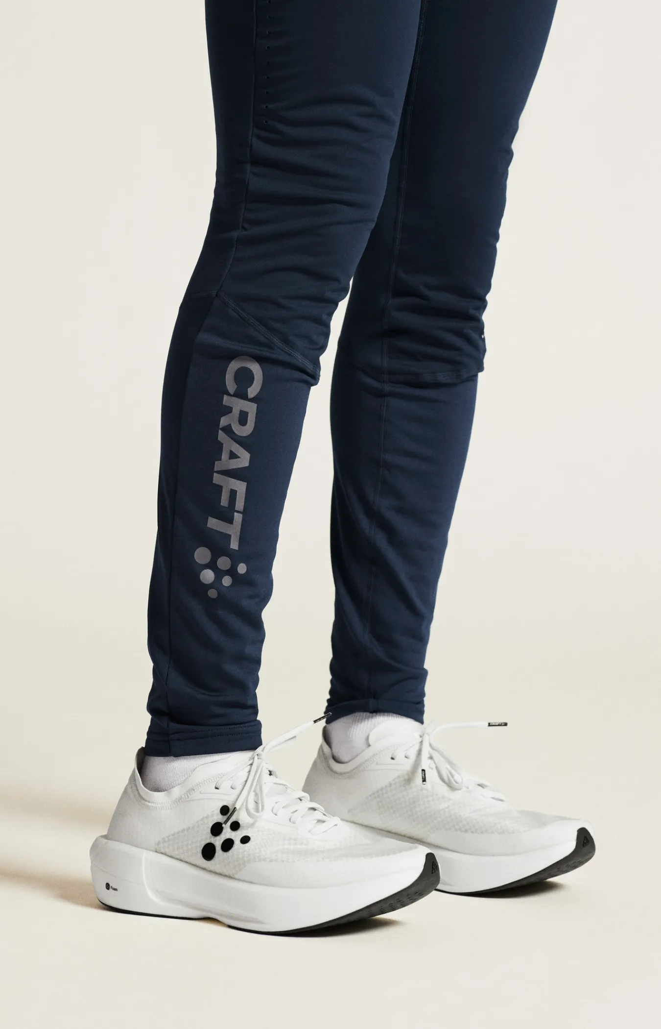Tights|Løping>Craft Sportswear ADV Essence Warm Wind Tights 2 M Blaze/Granite