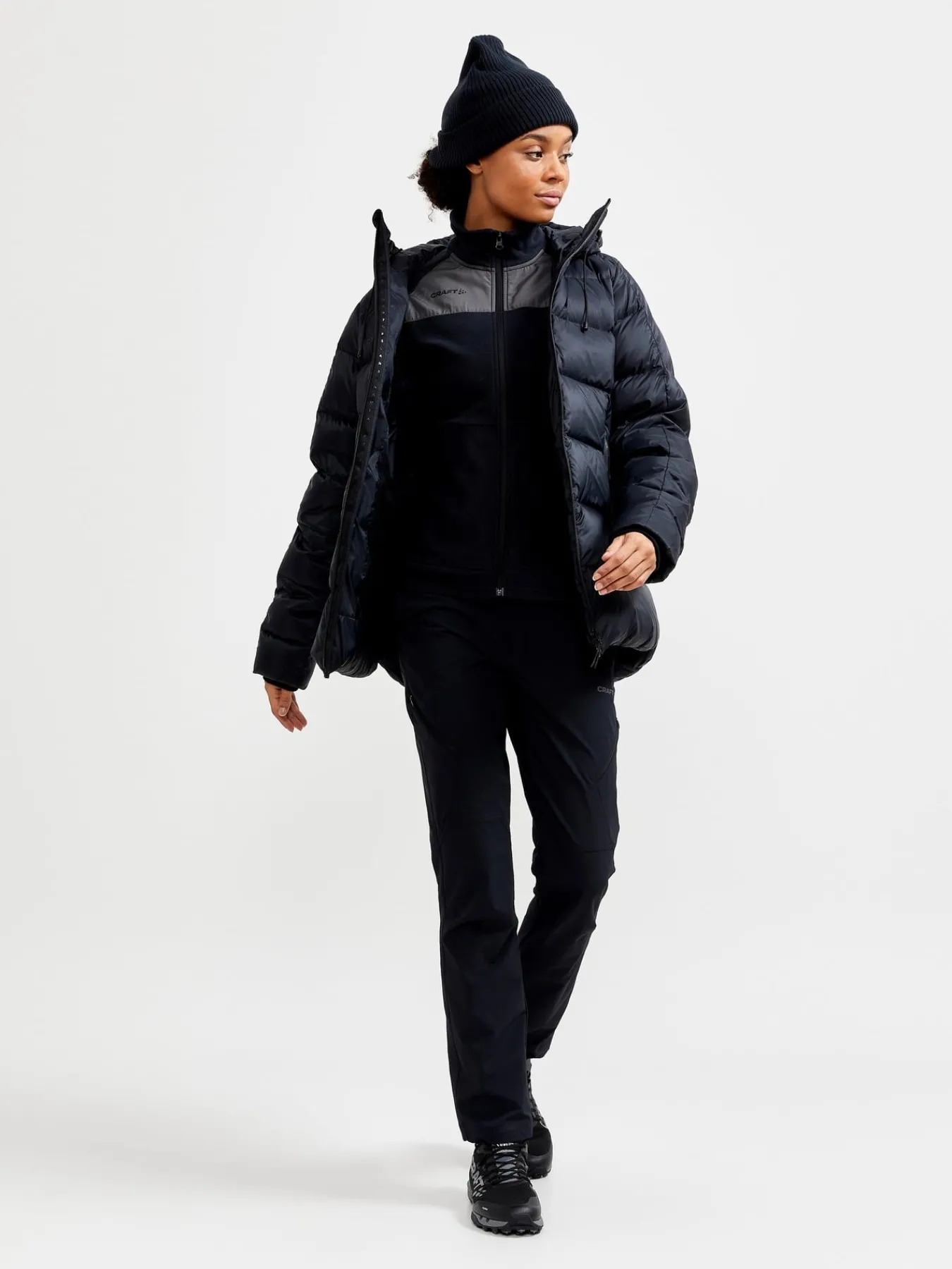 Mellomlag & Fleece|Mellomlag>Craft Sportswear ADV Explore Fleece Midlayer W Black/Granite
