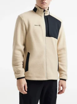 Mellomlag & Fleece|Mellomlag>Craft Sportswear ADV Explore Pile Fleece Jacket M Ecru / Black