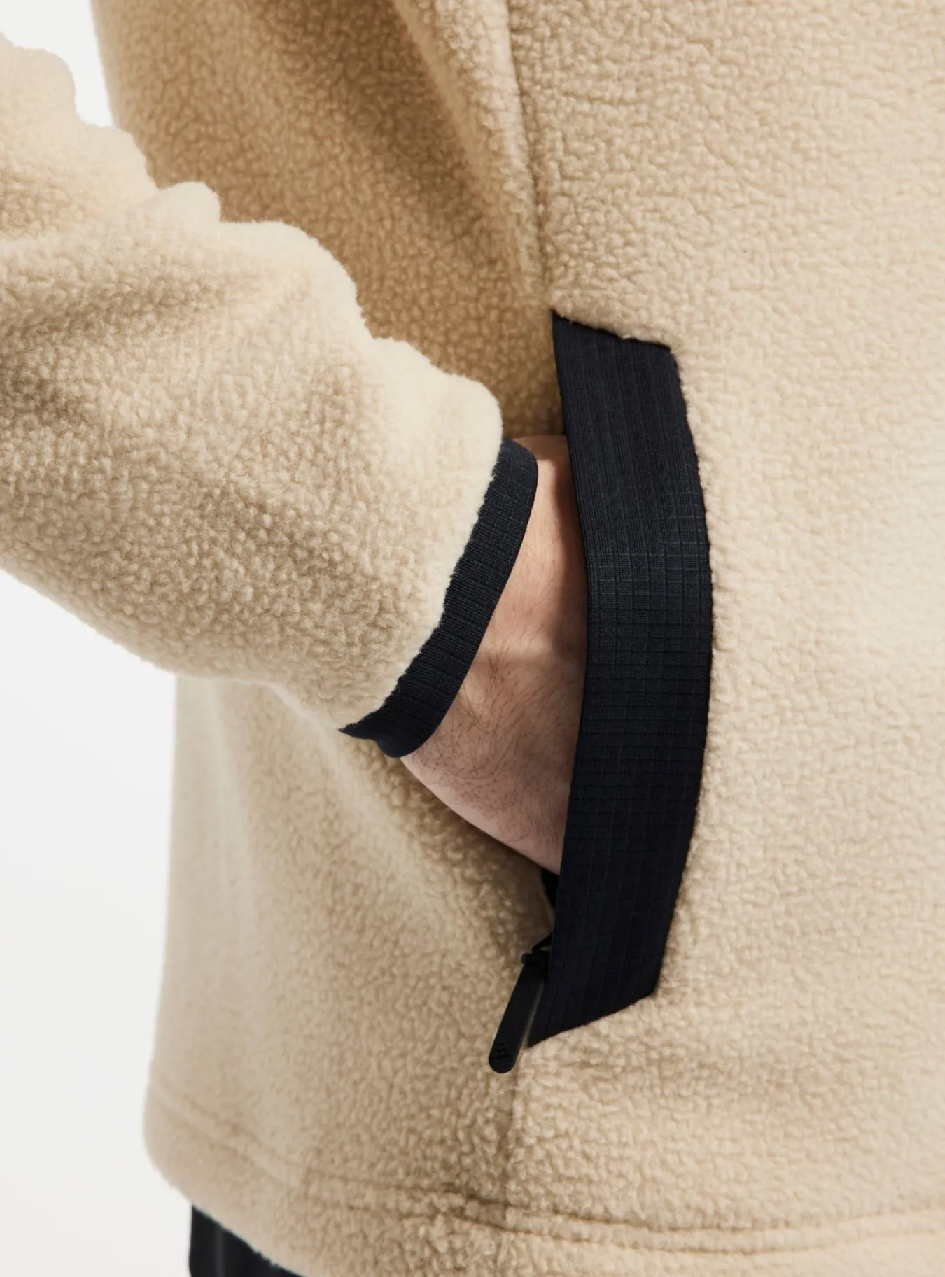 Mellomlag & Fleece|Mellomlag>Craft Sportswear ADV Explore Pile Fleece Jacket M Ecru / Black