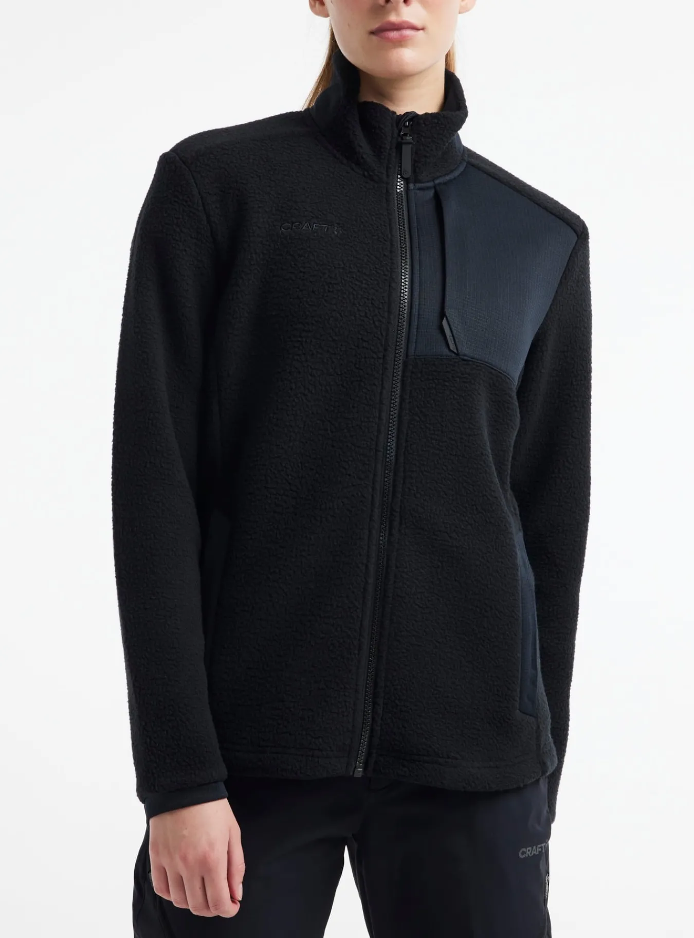 Mellomlag & Fleece|Mellomlag>Craft Sportswear ADV Explore Pile Fleece Jacket W Black