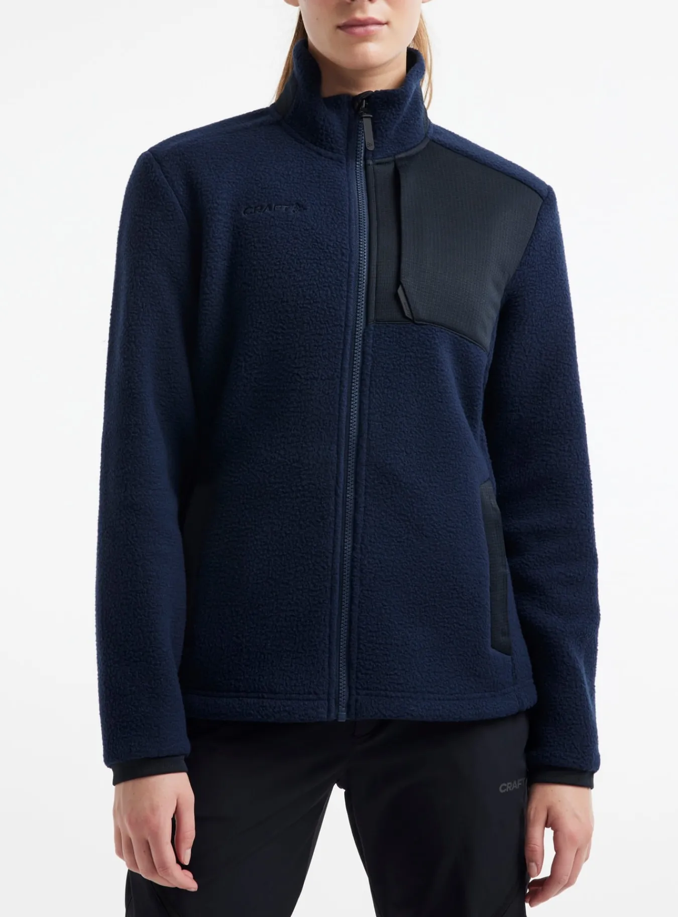 Mellomlag & Fleece|Mellomlag>Craft Sportswear ADV Explore Pile Fleece Jacket W Blaze / Black