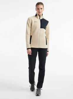 Mellomlag & Fleece|Mellomlag>Craft Sportswear ADV Explore Pile Fleece Jacket W Ecru / Black