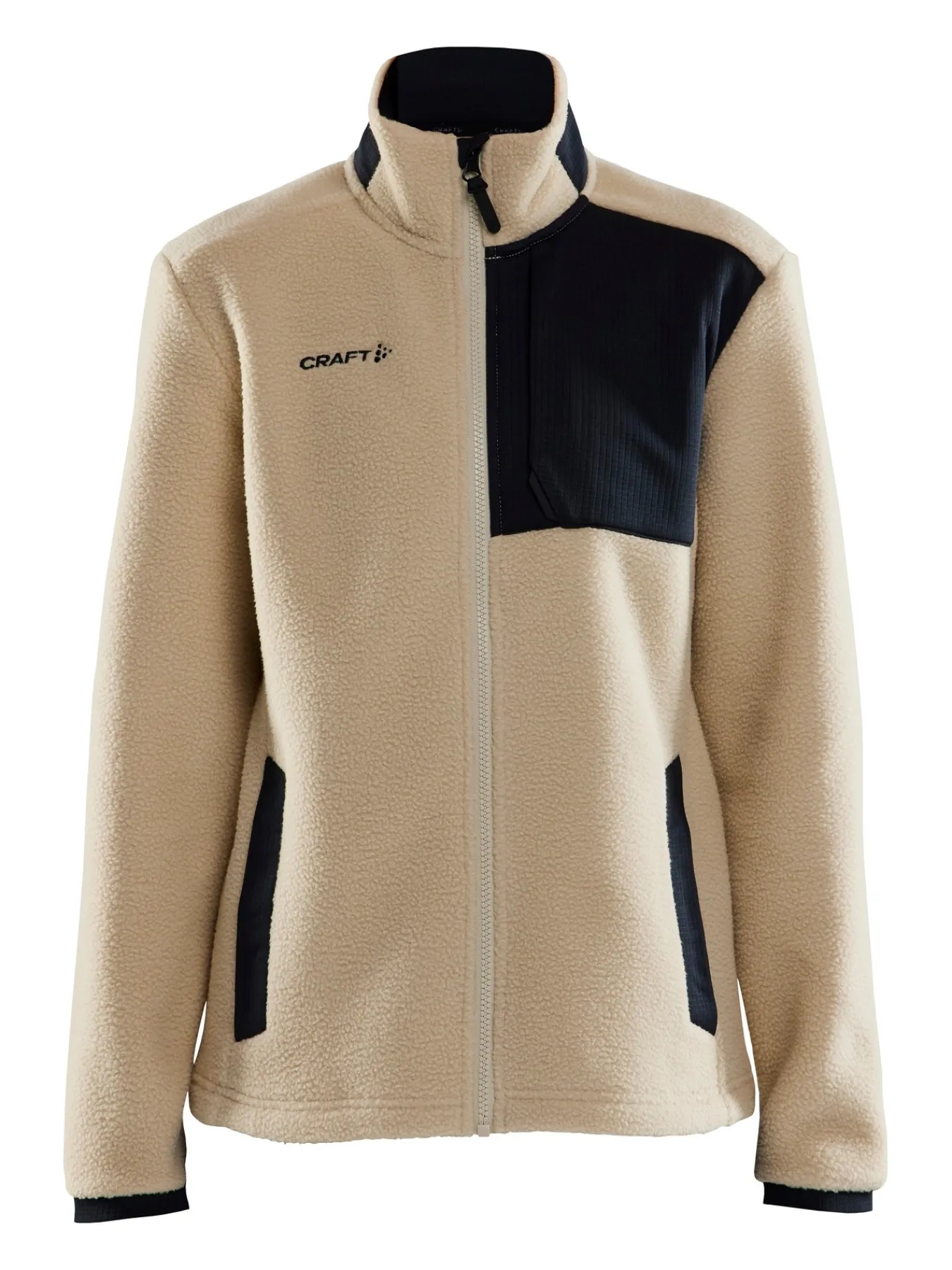 Mellomlag & Fleece|Mellomlag>Craft Sportswear ADV Explore Pile Fleece Jacket W Ecru / Black