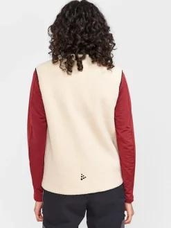 Mellomlag & Fleece|Mellomlag>Craft Sportswear ADV Explore Pile Fleece Vest W Ecru-Black