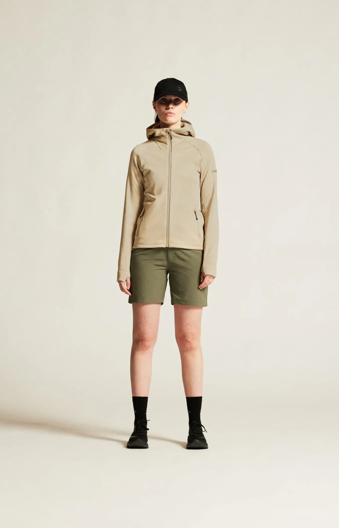 Mellomlag & Fleece|Mellomlag>Craft Sportswear ADV Explore Power Fleece Hood Jkt W Hay