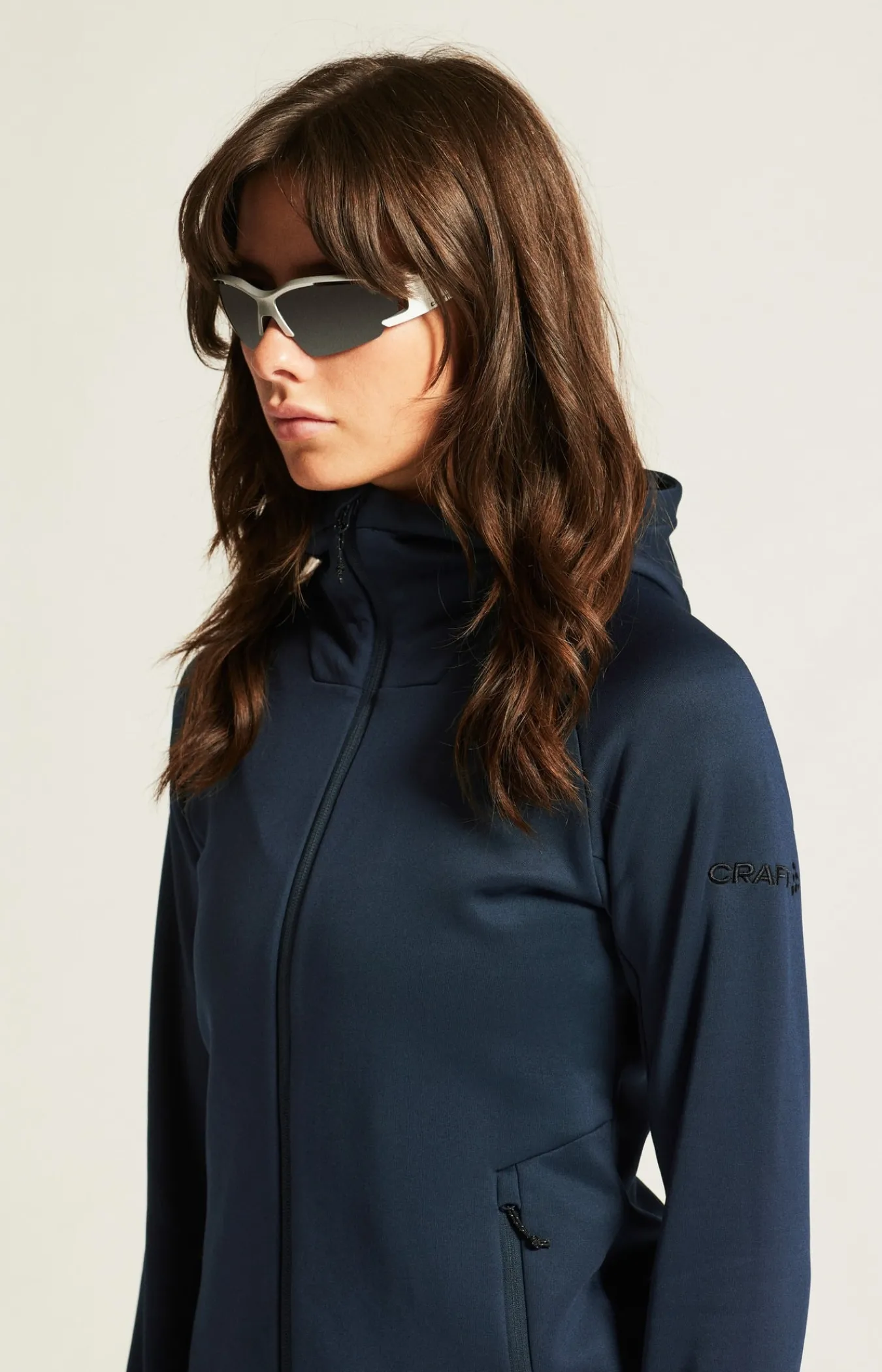 Mellomlag & Fleece|Mellomlag>Craft Sportswear ADV Explore Power Fleece Hood Jkt W Blaze