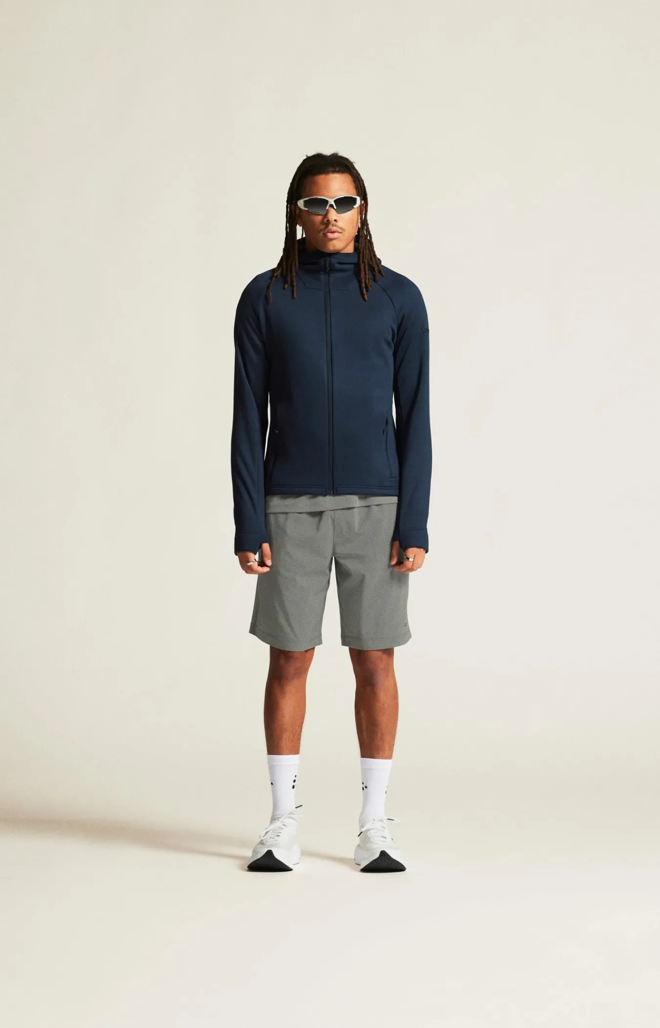 Mellomlag & Fleece|Mellomlag>Craft Sportswear ADV Explore Power Fleece Hood Jkt M Blaze