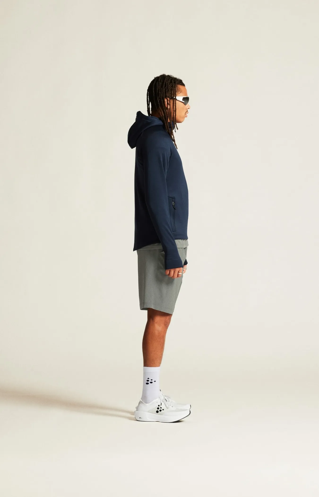 Mellomlag & Fleece|Mellomlag>Craft Sportswear ADV Explore Power Fleece Hood Jkt M Blaze