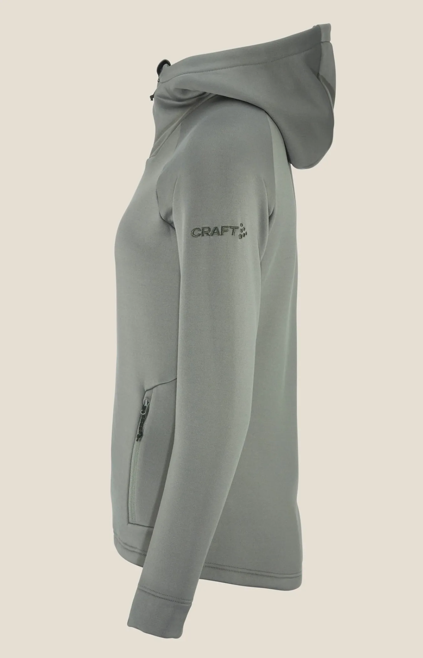 Mellomlag & Fleece|Mellomlag>Craft Sportswear ADV Explore Power Fleece Hood Jkt W Leaf