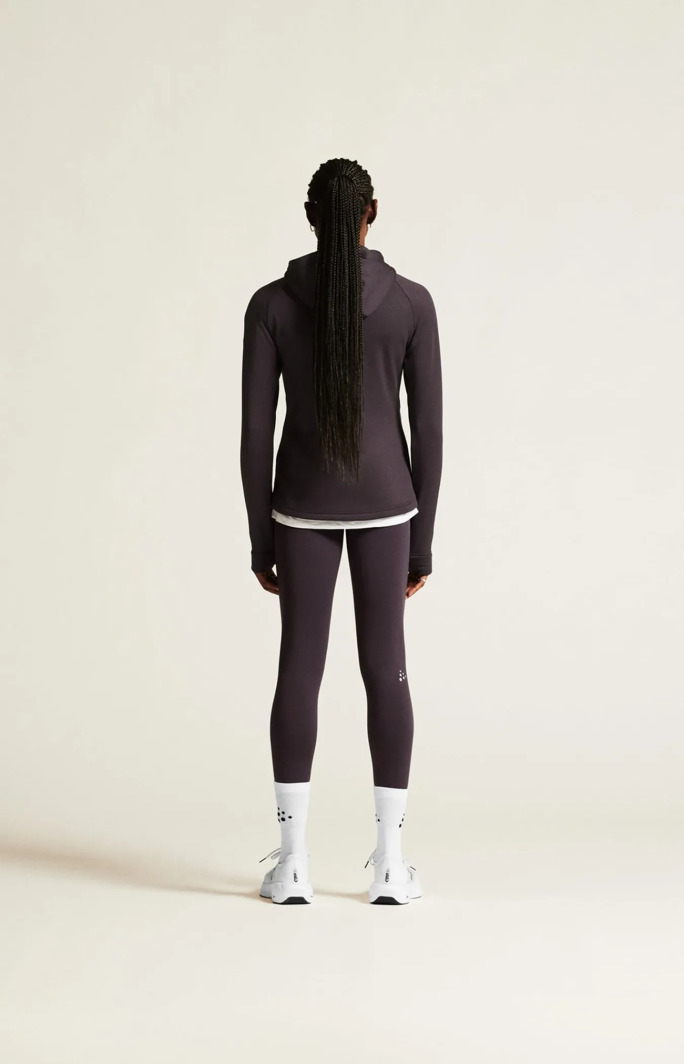 Mellomlag & Fleece|Mellomlag>Craft Sportswear ADV Explore Power Fleece Hood Jkt W Dk Plum
