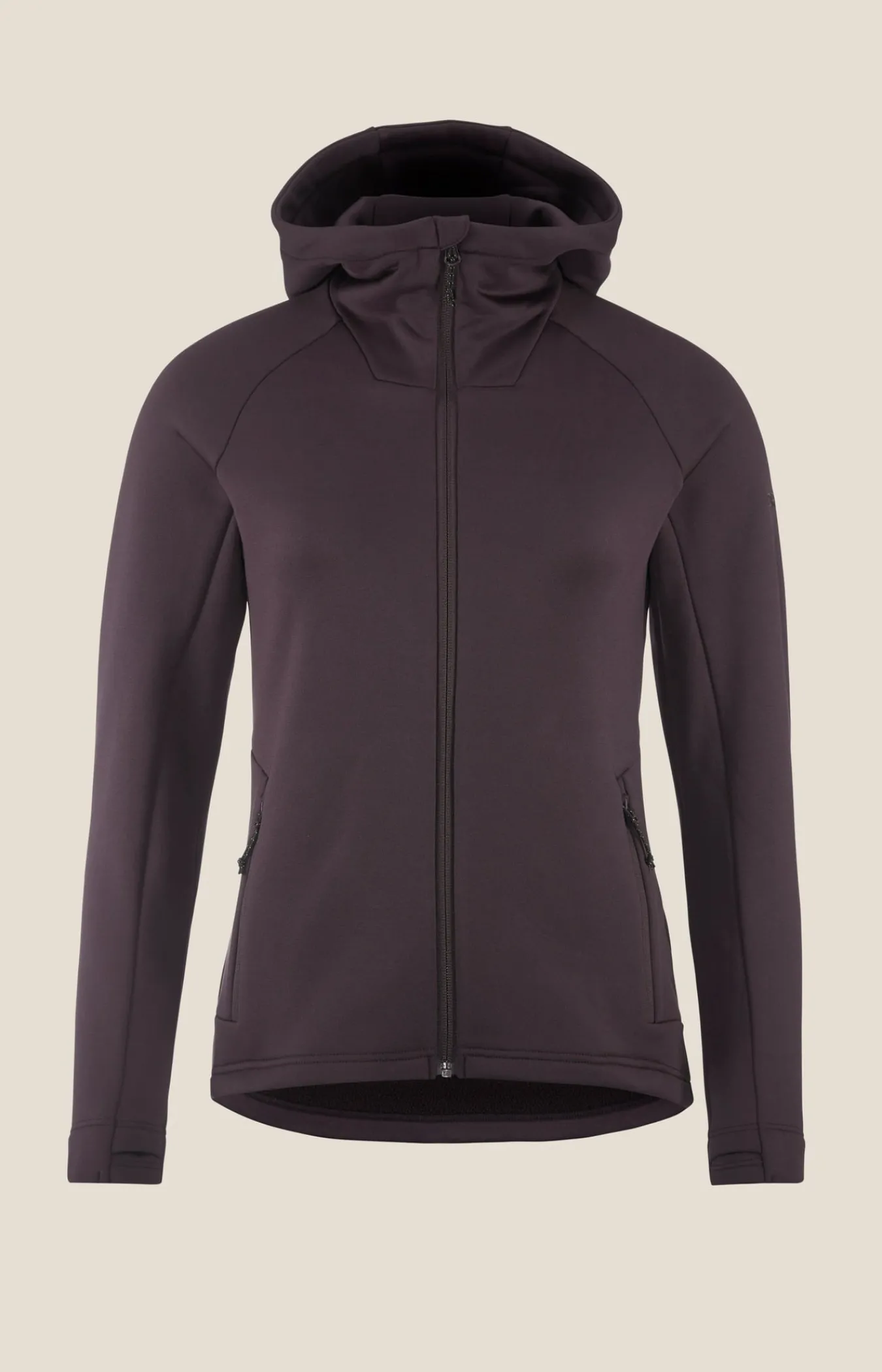 Mellomlag & Fleece|Mellomlag>Craft Sportswear ADV Explore Power Fleece Hood Jkt W Dk Plum