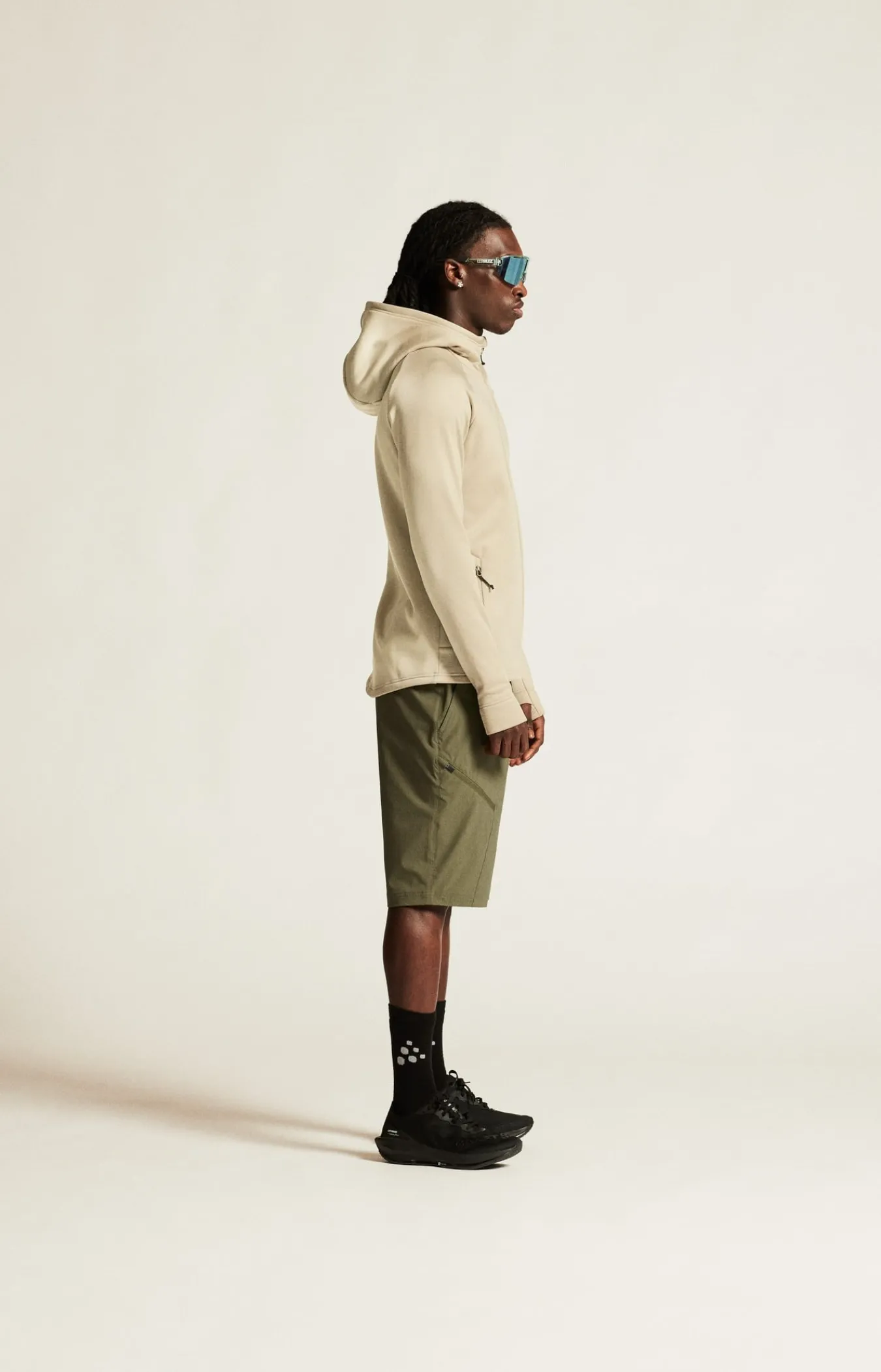 Mellomlag & Fleece|Mellomlag>Craft Sportswear ADV Explore Power Fleece Hood Jkt M Hay