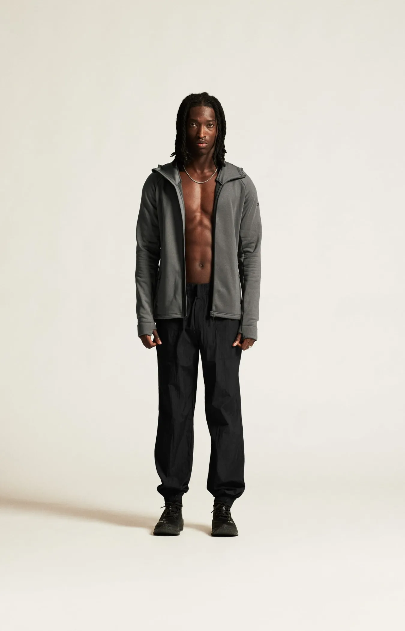 Mellomlag & Fleece|Mellomlag>Craft Sportswear ADV Explore Power Fleece Hood Jkt M Granite
