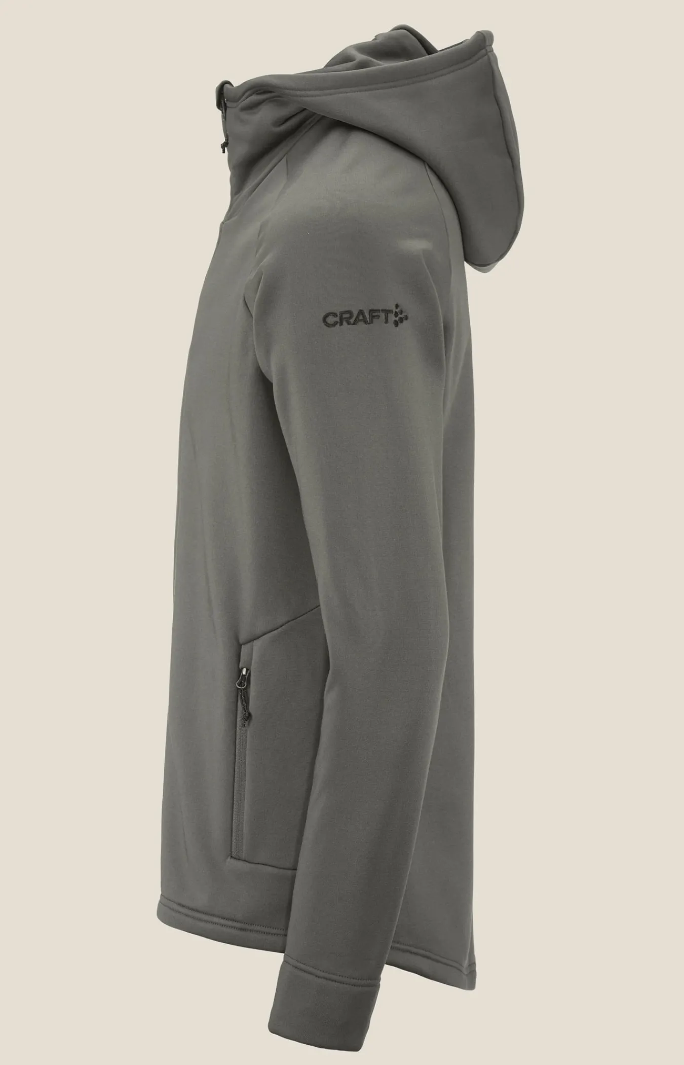 Mellomlag & Fleece|Mellomlag>Craft Sportswear ADV Explore Power Fleece Hood Jkt M Granite