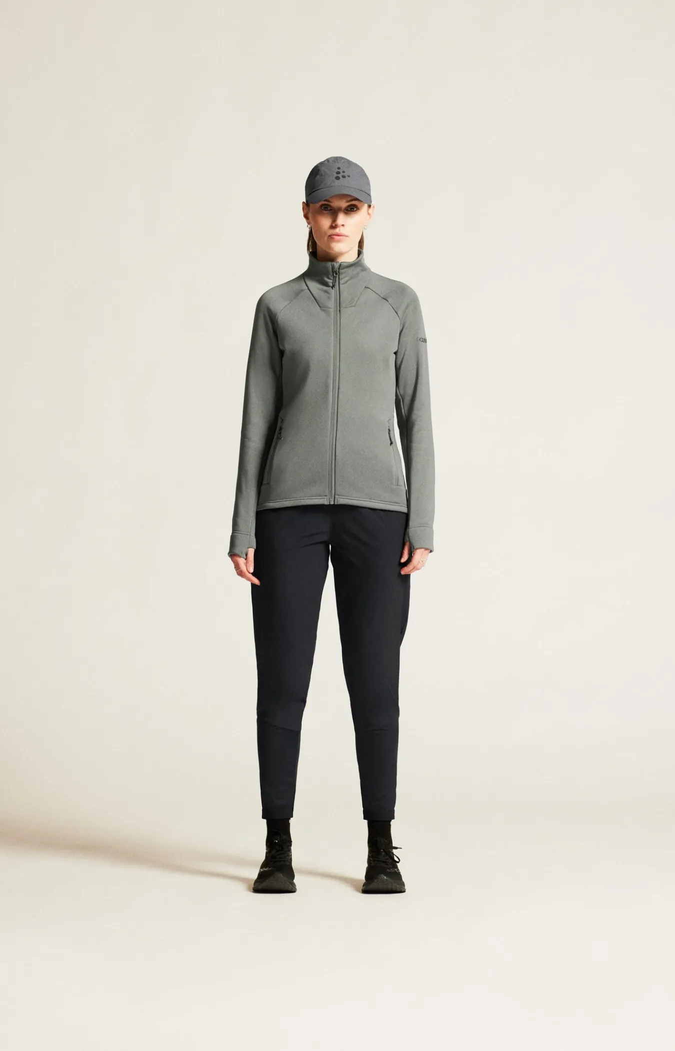 Mellomlag & Fleece|Mellomlag>Craft Sportswear ADV Explore Power Fleece Jkt W Leaf