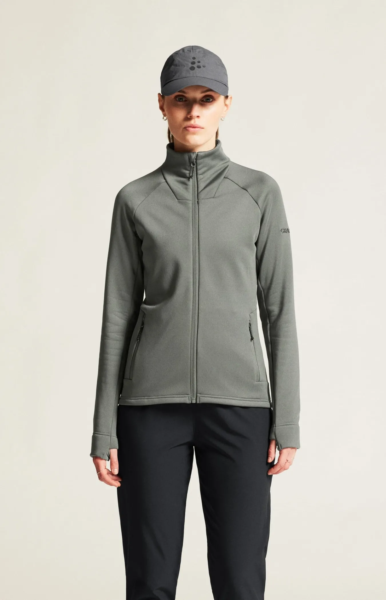 Mellomlag & Fleece|Mellomlag>Craft Sportswear ADV Explore Power Fleece Jkt W Leaf