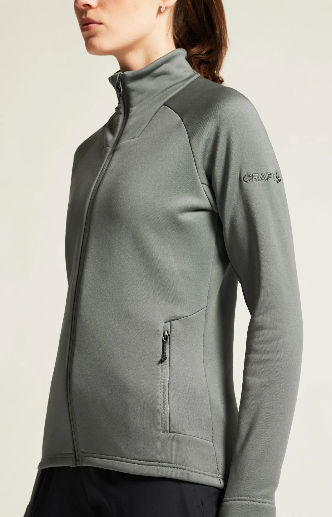 Mellomlag & Fleece|Mellomlag>Craft Sportswear ADV Explore Power Fleece Jkt W Leaf