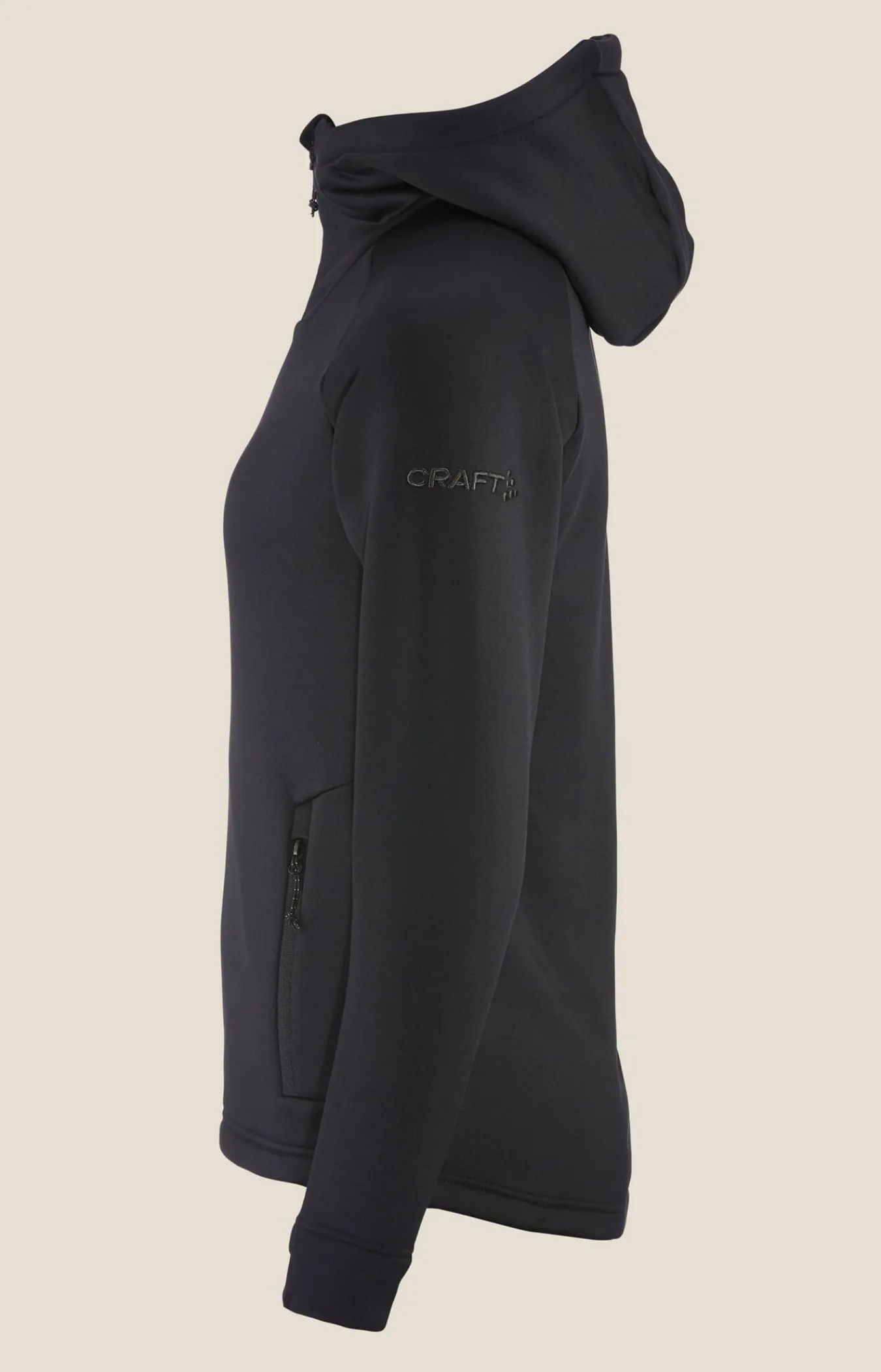 Mellomlag & Fleece|Mellomlag>Craft Sportswear ADV Explore Power Fleece Hood Jkt W Black