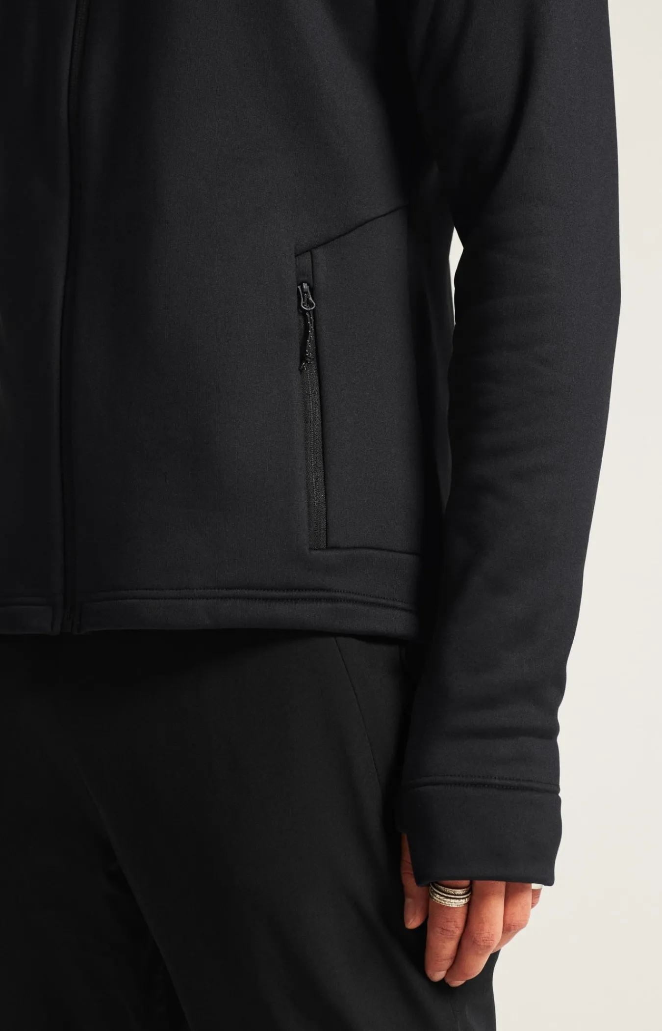 Mellomlag & Fleece|Mellomlag>Craft Sportswear ADV Explore Power Fleece Hood Jkt M Black