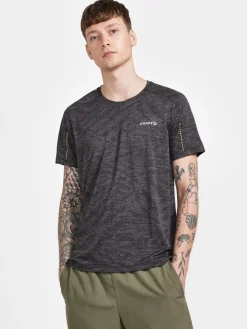 T-Skjorter & Singleter|Trening>Craft Sportswear ADV HiT SS Structure Tee M Granite