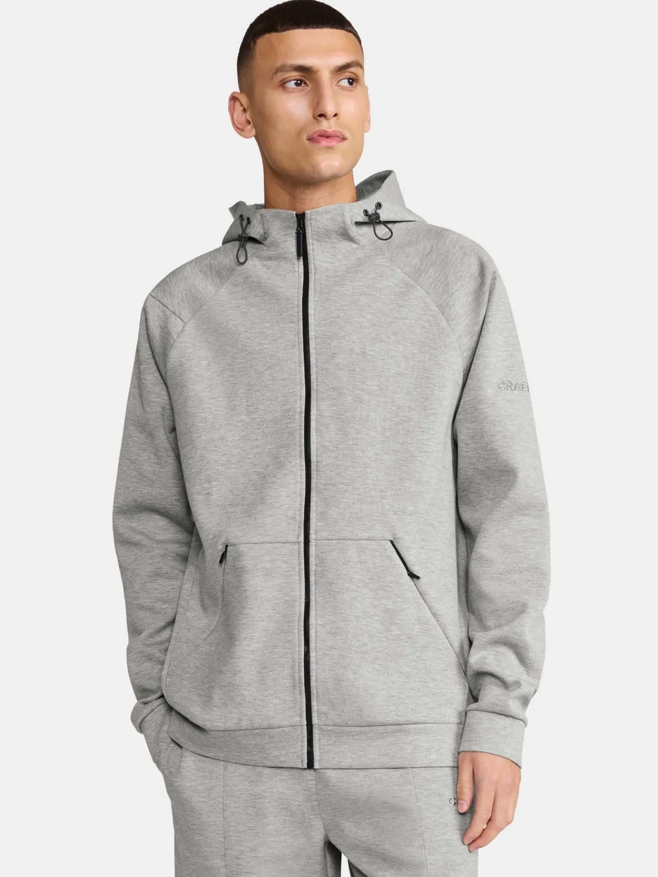 Gensere>Craft Sportswear ADV Join Fz Hoodie M Grey Melange