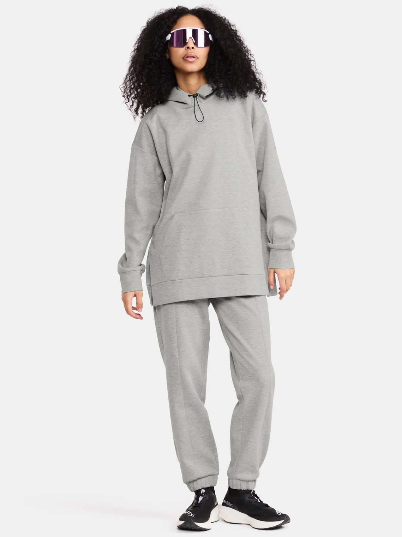 Gensere>Craft Sportswear ADV Join Long Hoodie W Grey Melange