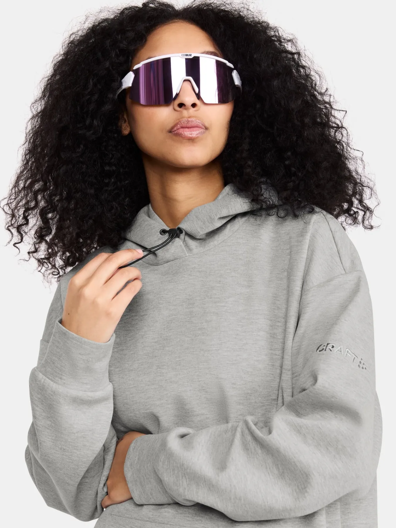 Gensere>Craft Sportswear ADV Join Long Hoodie W Grey Melange