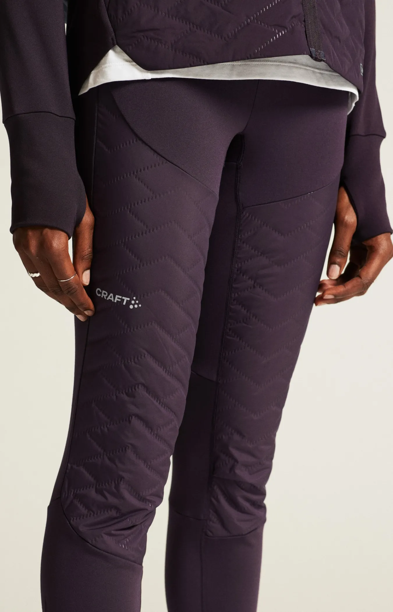 Tights|Løping>Craft Sportswear ADV SubZ Tights 3 W Dk Plum