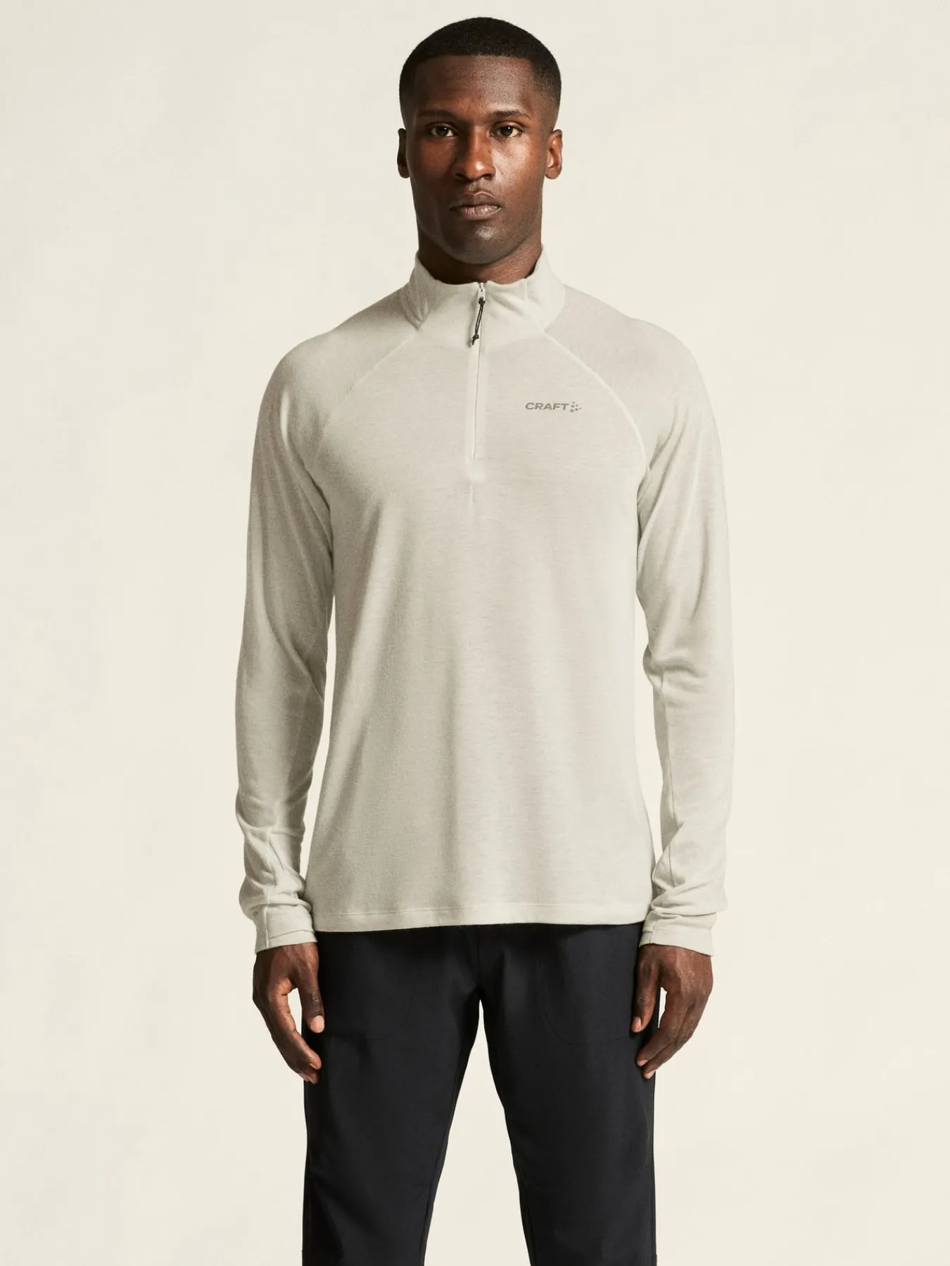 T-Skjorter & Singleter|Løping>Craft Sportswear ADV SubZ Wool LS Tee 3 M Cloud/Melange