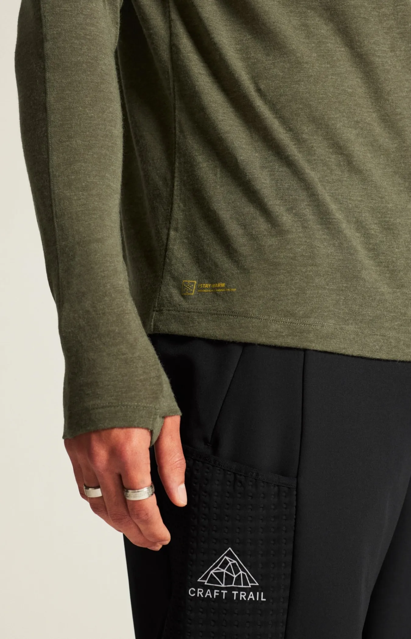 T-Skjorter & Singleter|Løping>Craft Sportswear ADV SubZ Wool LS Tee 3 M Rift/Melange