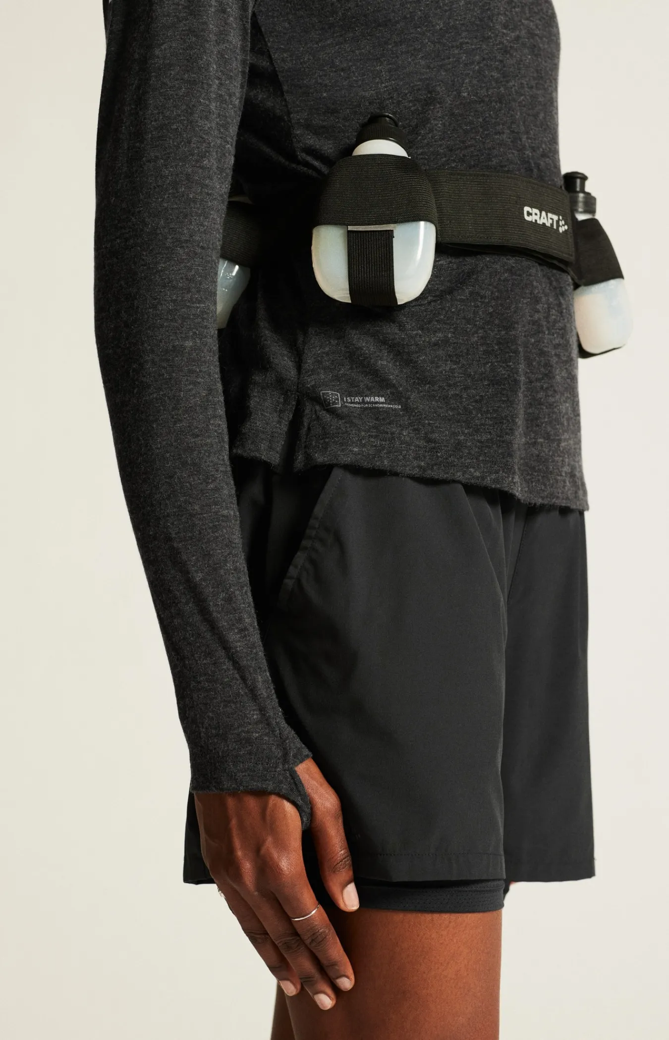 Gensere|Løping>Craft Sportswear ADV SubZ Wool LS Tee 3 W Black Melange