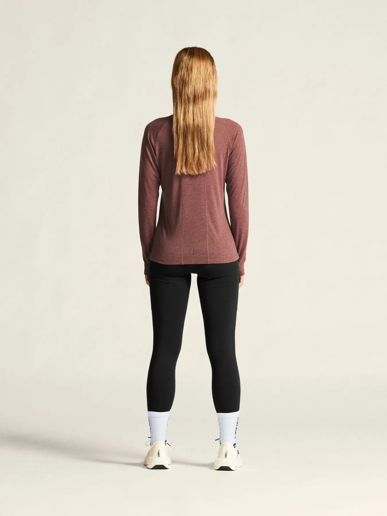 Gensere|Løping>Craft Sportswear ADV SubZ Wool LS Tee 3 W Rose Brown/Melange