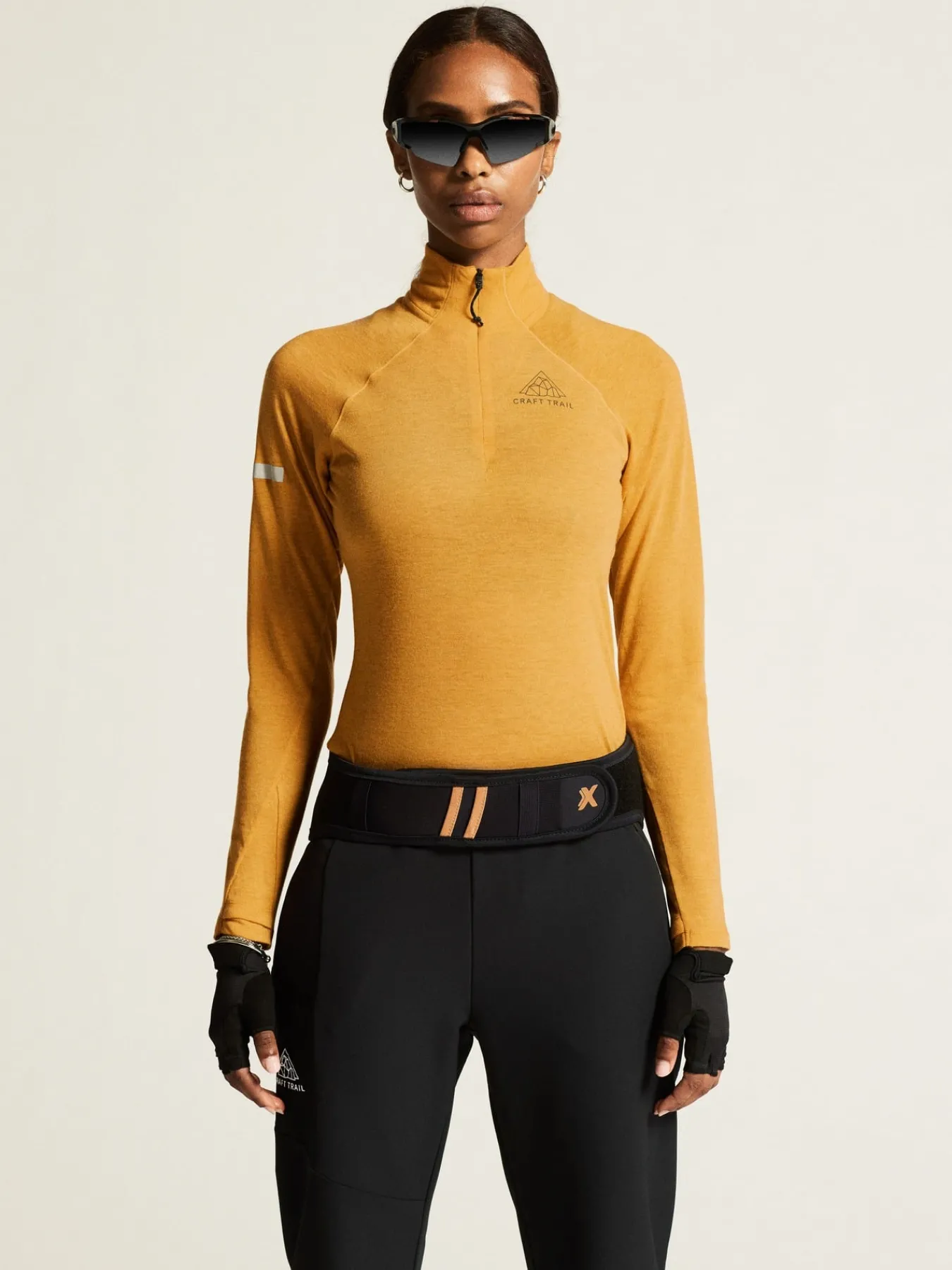 Gensere|Løping>Craft Sportswear ADV SubZ Wool LS Tee 3 W Turmeric/Melange