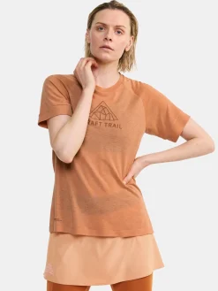 T-Skjorter & Singleter|Løping>Craft Sportswear ADV Trail Wool Ss Tee W Cliff Melange