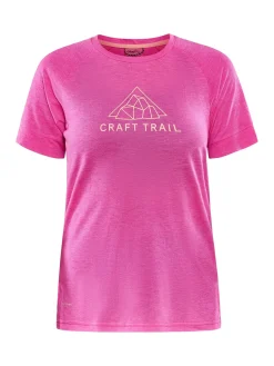T-Skjorter & Singleter|Løping>Craft Sportswear ADV Trail Wool Ss Tee W Metro-Melange