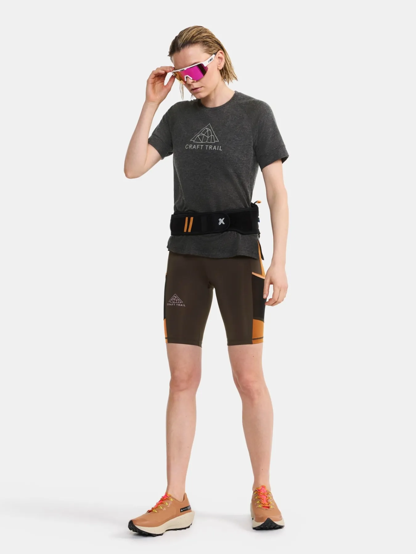 T-Skjorter & Singleter|Løping>Craft Sportswear ADV Trail Wool Ss Tee W Black-Melange