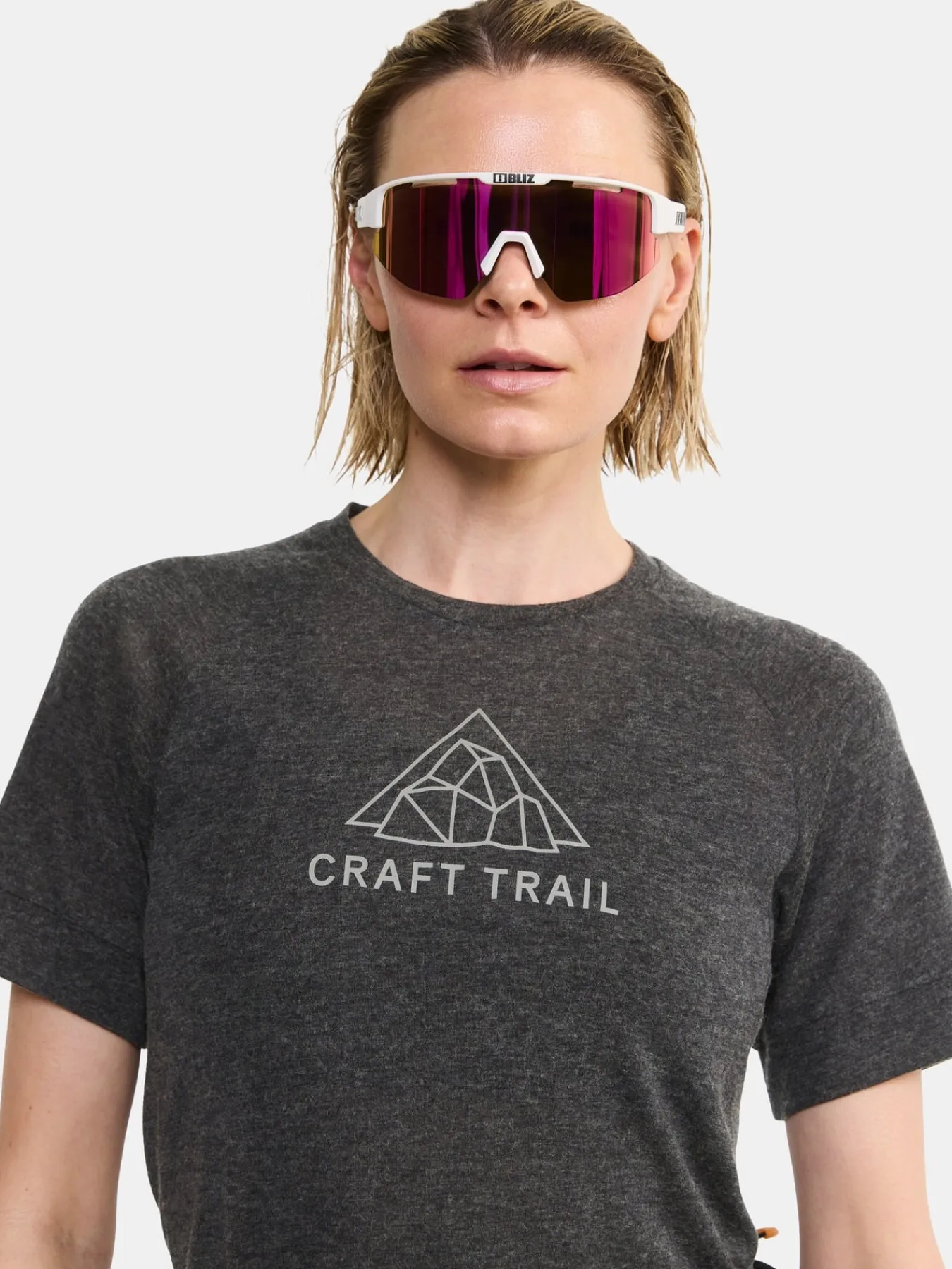 T-Skjorter & Singleter|Løping>Craft Sportswear ADV Trail Wool Ss Tee W Black-Melange