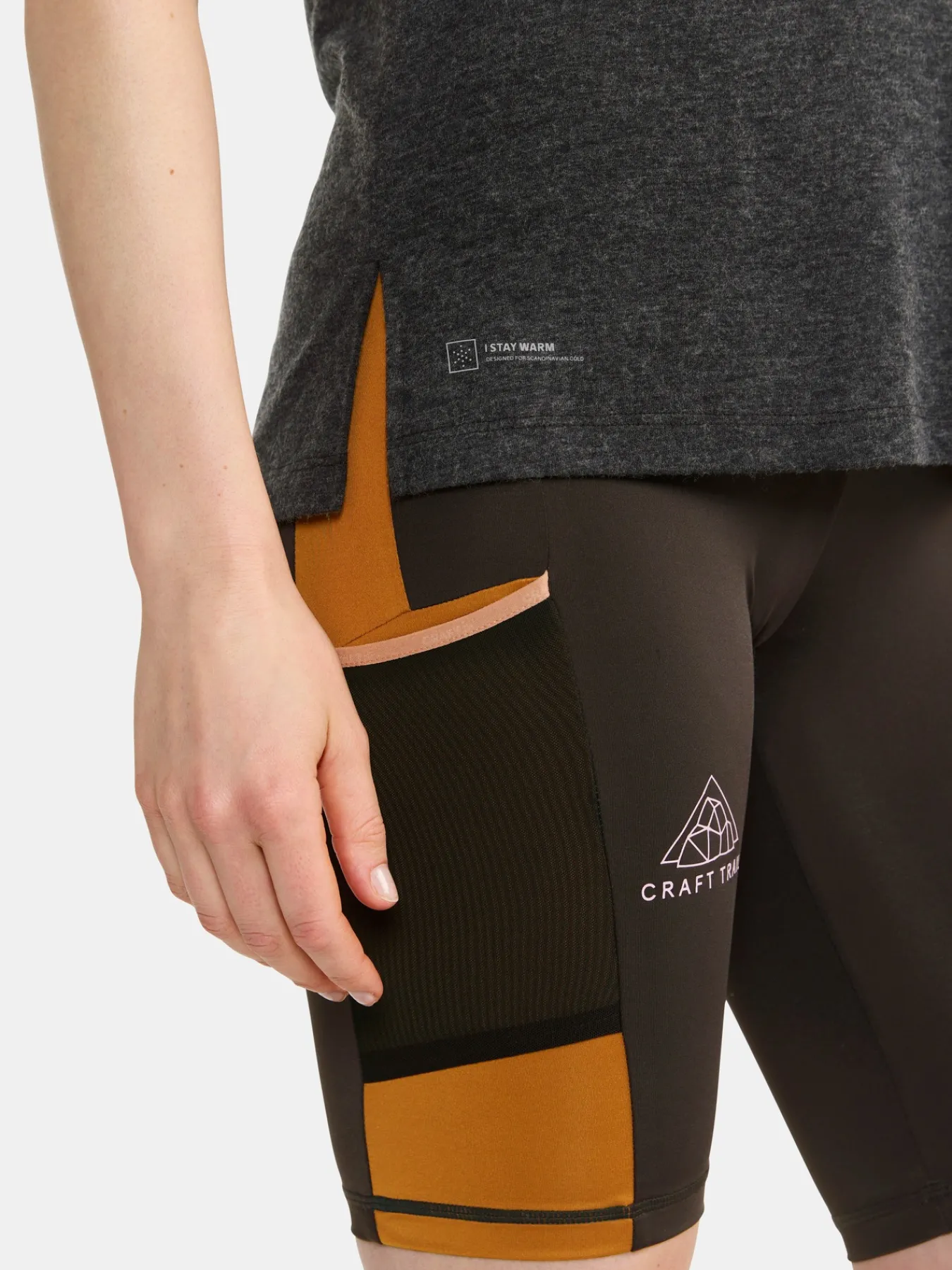 T-Skjorter & Singleter|Løping>Craft Sportswear ADV Trail Wool Ss Tee W Black-Melange