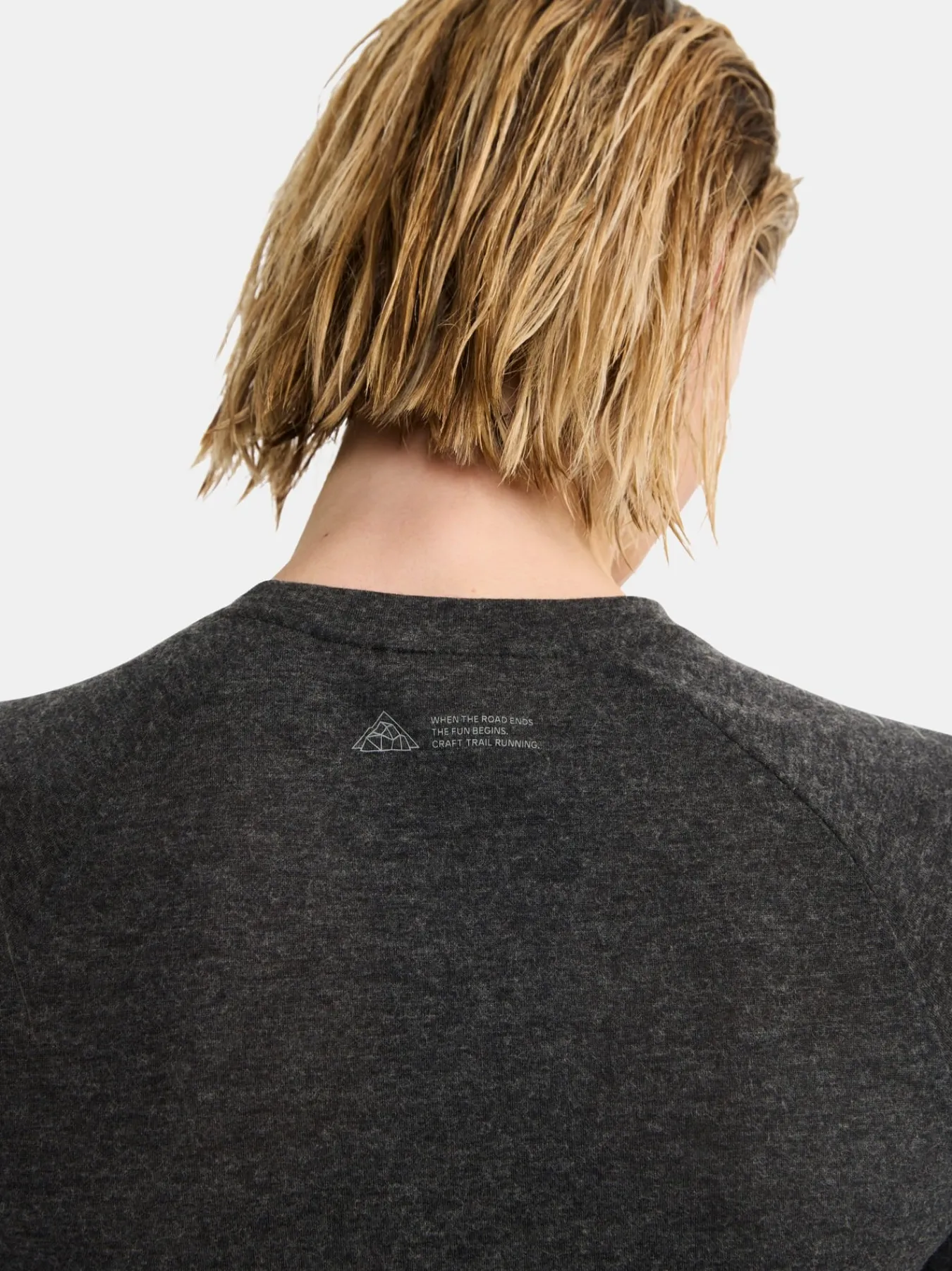 T-Skjorter & Singleter|Løping>Craft Sportswear ADV Trail Wool Ss Tee W Black-Melange